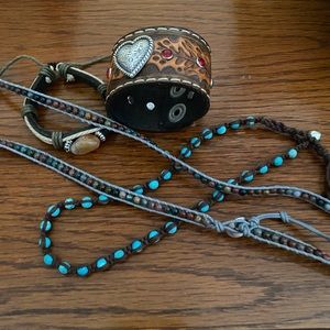 Great set of 4 organic bracelets